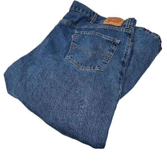 Levi's 550 Blue Jeans 48X29 Men's Straight Leg Denim - Picture 1 of 10